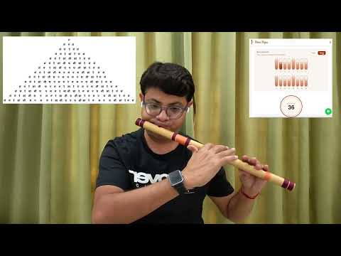 Practice Metronome with flute- Pattern 8 alankars practice